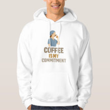 Rolig sjuksköterske hoodie – Kaffe är min passion 