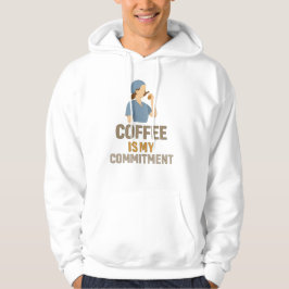 Rolig sjuksköterske hoodie – Kaffe är min passion