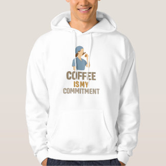 Rolig sjuksköterske hoodie – Kaffe är min passion