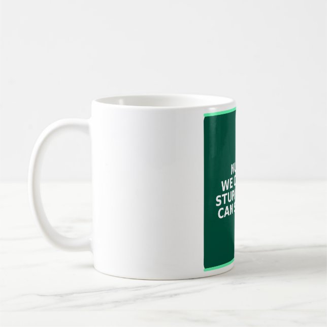 Rolig sjuksköterskekopp - Vi kan inte fixa dumhet  Kaffemugg (Vänster)