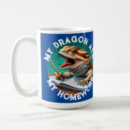 Rolig Skäggagame åt Läxor Kaffemugg