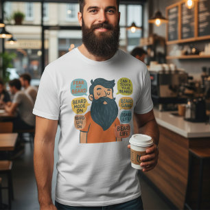 Rolig skäggälskare t shirt