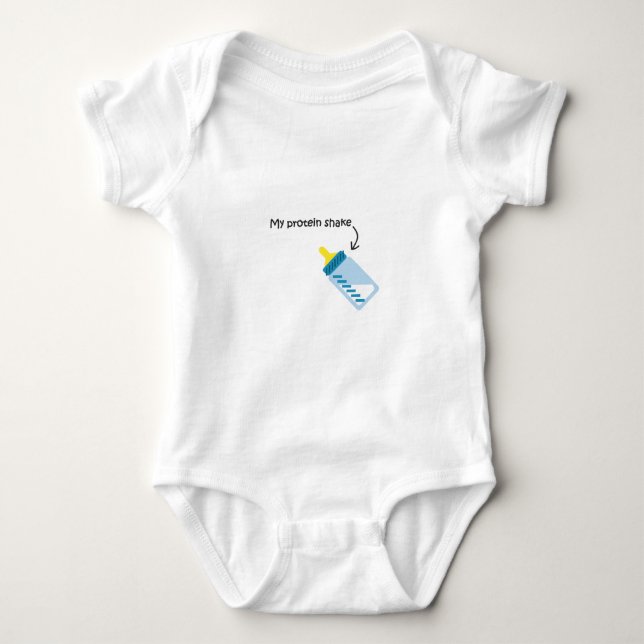 Rolig skaka för protein för flaska för tee shirt (Framsida)