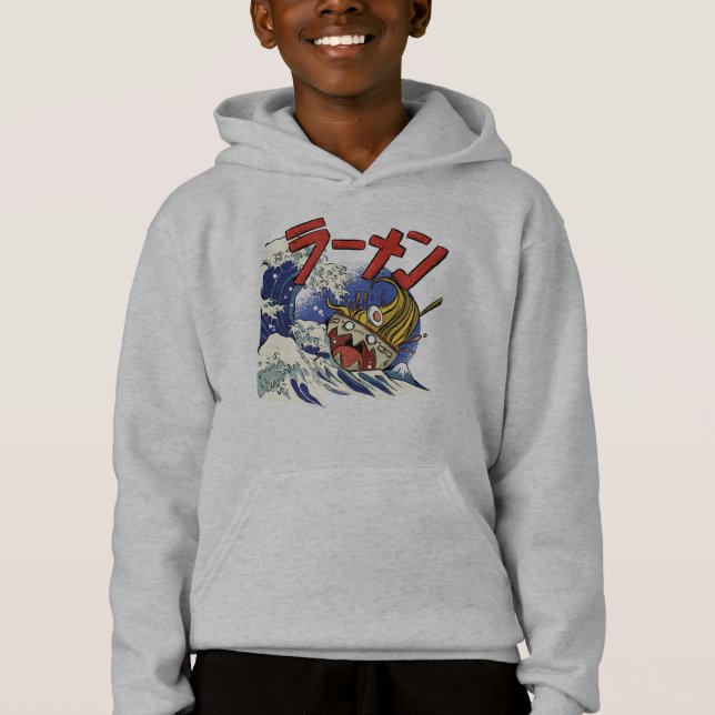 Rolig skål ramen under en havsstorm t shirt (Framsida)