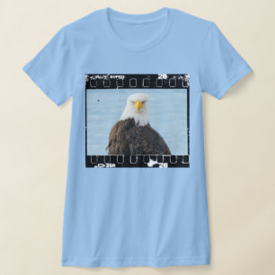 Rolig skallig örn Grumpy Faces Filmremsa T Shirt