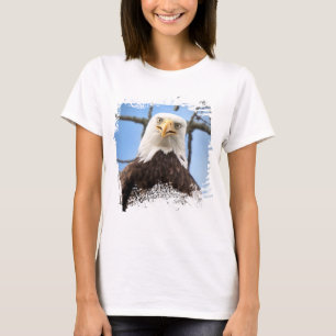 Rolig skallig örn stirrar vilda djur Modern T Shirt