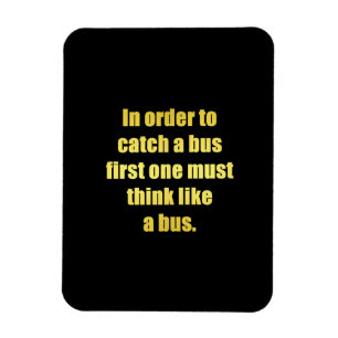Rolig Skämt om att Ta Buss Magnet
