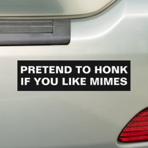 Rolig Skämta om att Tutta om du Gillar Mimes Humor Bildekal