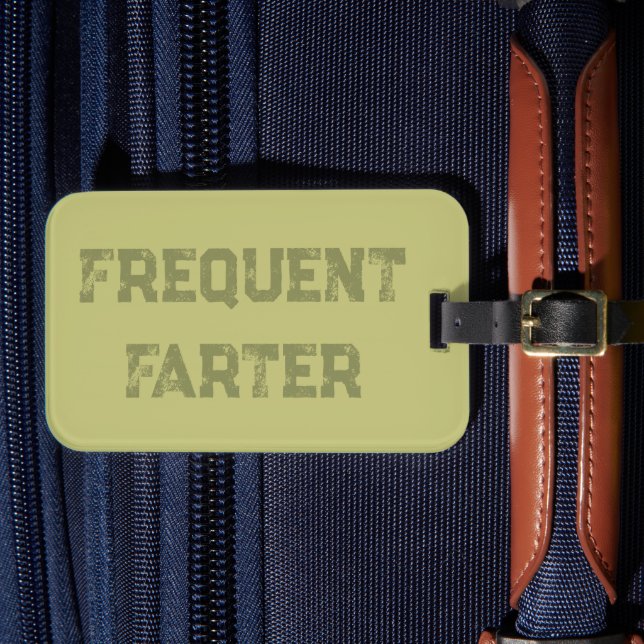 Rolig skämtpresent bagageetikett bagagebricka (Framsida Insitu 4)