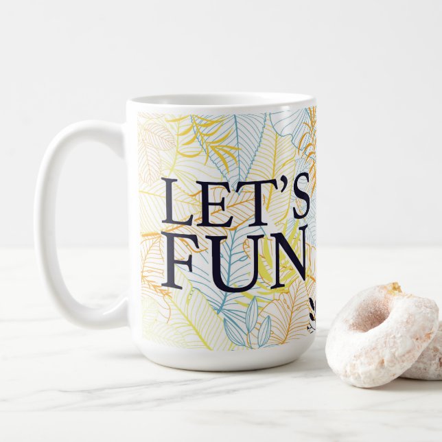 Rolig Skämtsam Casual Typografi Kaffemugg (Med munk)