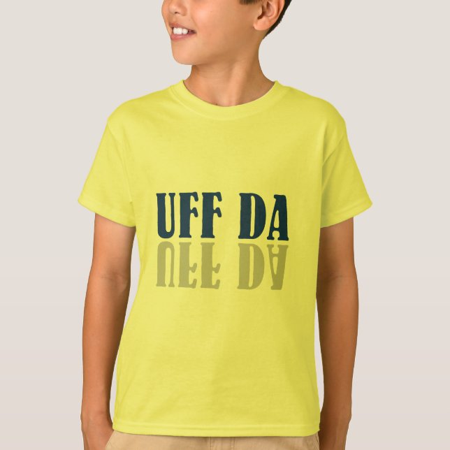 Rolig skandinav för UFF DA T-shirt (Framsida)