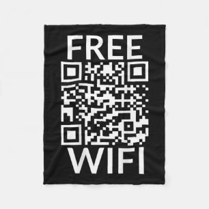 Rolig Skanning Gratis Wifi Trump Dansar Prakt Qr P Fleecefilt