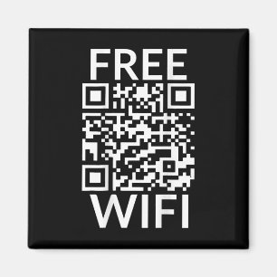Rolig Skanning Gratis Wifi Trump Dansar Prakt Qr P Magnet
