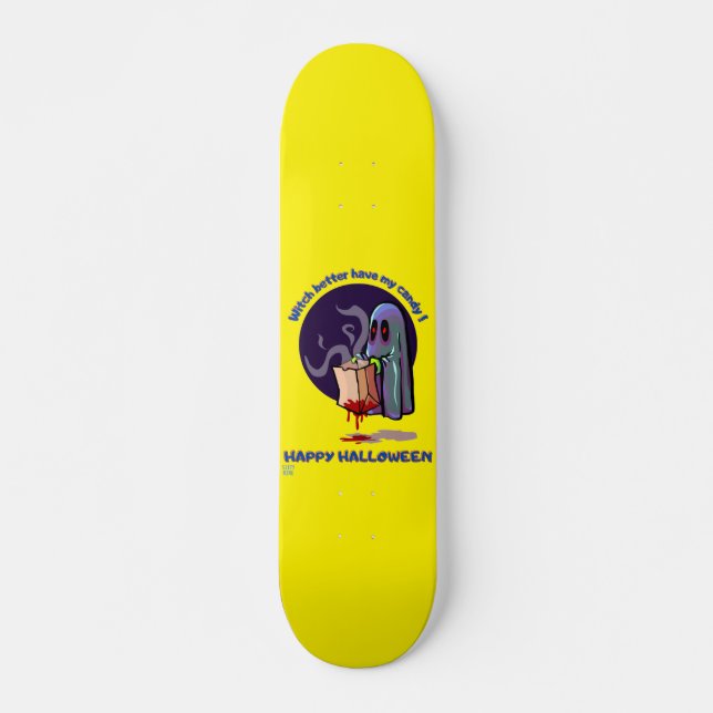 rolig skateboard "GLAD HALLOWEEN 2" (Framsida)