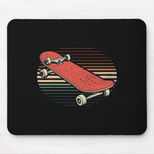 Rolig skateboardåkning Longboard utför tricks Sk Musmatta (Framsidan)