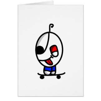 rolig skateboarding dude hälsningskort