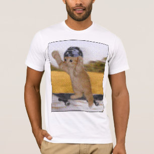 Rolig Skateboarding kattutslagsplats T Shirt