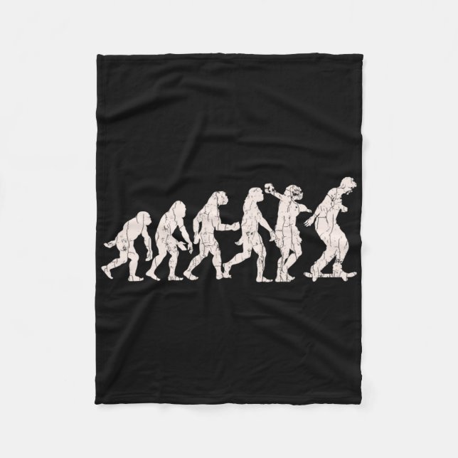 Rolig skateboardutvecklingsdesign för skateboard fleecefilt (Framsidan)