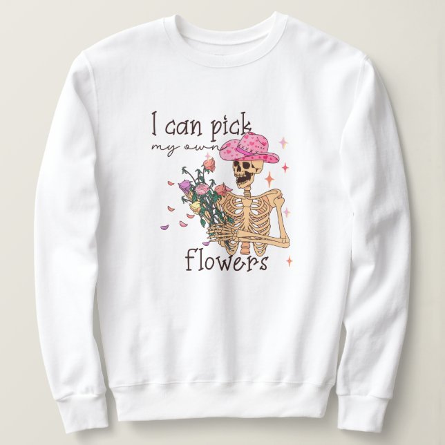Rolig Skelett Alla Hjärtans Dag T Shirt (Design framsida)