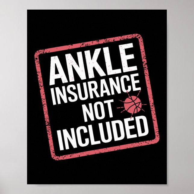 Rolig Skelett Ankel Försäkring Design För Skada Me Poster (Framsidan)