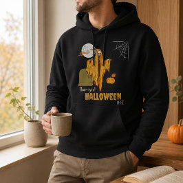 Rolig skelett Halloween herr Hoodie