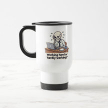 Rolig Skelett Kontorsutmattnad Kaffe/Te-mugg