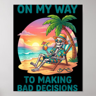 Rolig skelett på väg att fatta dåliga beslut poster
