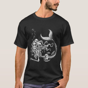 Rolig Skelett Sjöröding Drakdräkt Halloween Kostym T Shirt