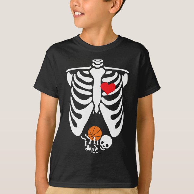 Rolig skelett  t shirt (Framsida)