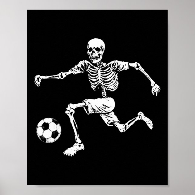 Rolig skelettfotboll Ll  Poster (Framsidan)