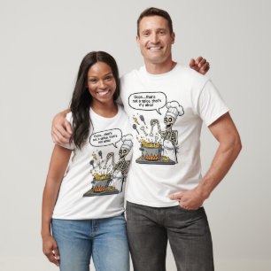 Rolig Skelettkock Konst Oj det där är inte en kryd T Shirt