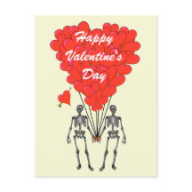 Rolig skelettromantikervalentines