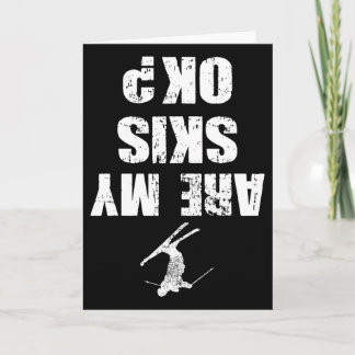 Rolig Ski Tröja Distressed Skidåkning Vintersporte Kort