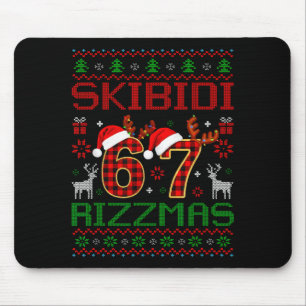 Rolig Skibidi Rizzmas Meme Fula Julstämningar Xm Musmatta