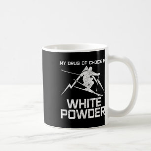 Rolig skidtröja - Mitt läkemedel är vitt pulver Kaffemugg