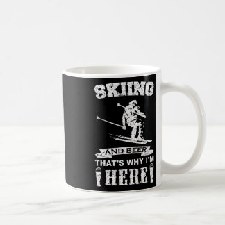 Rolig skidtröja vinter skidåkning skidåkare presen kaffemugg