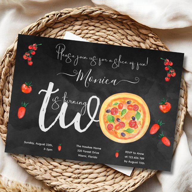 Rolig skiva, andra födelsedagen inbjudningar (Skapare uppladdad)