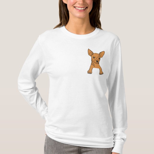 Rolig skjorta för Chihuahua CX T-shirt (Framsida)