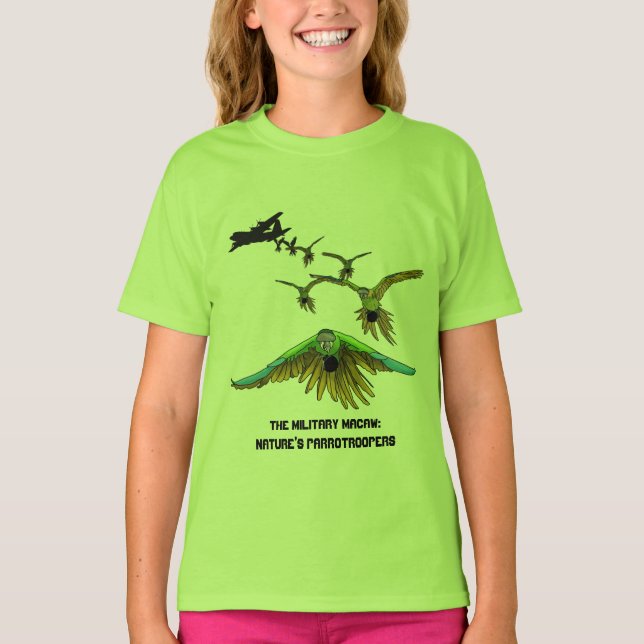 Rolig skjorta för fallskärmsjägareParrotrooper Tee Shirt (Framsida)