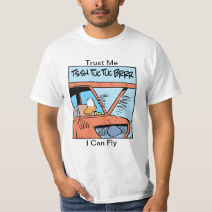 Rolig skjorta för flyghumortecknad t shirt