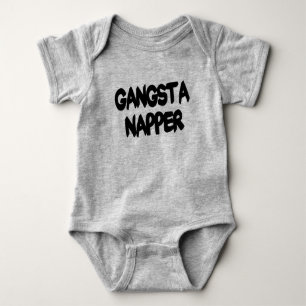 Rolig skjorta för Gangsta Napperbebis T Shirt