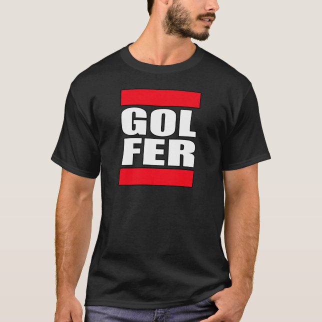 rolig skjorta för golf t tee shirt (Framsida)