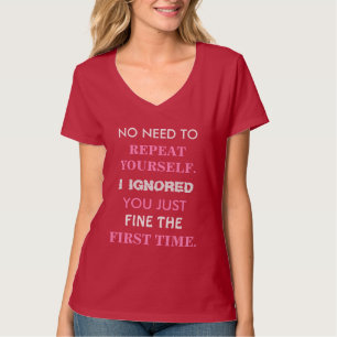 Rolig skjorta för repetition dig tee