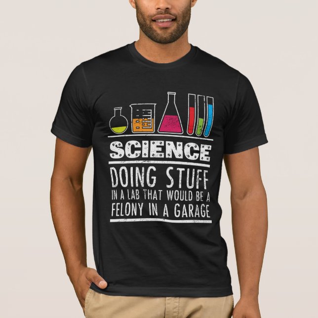Rolig skjorta för vetenskapskemi T för Nerds Shirt (Framsida)