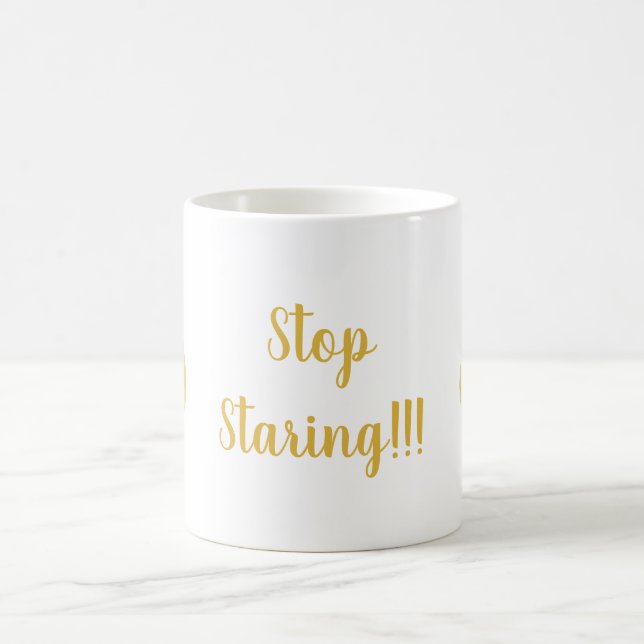 Rolig Skobill Kaffemug - Sluta Stirra Kaffemugg (Center)