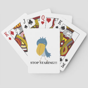 Rolig Skobill Stanna Stirra Casinokort