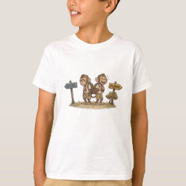 Rolig skola vs semester apor söt tillbaka till sko t shirt