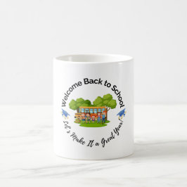 Rolig Skolbuss Kaffe Mugg