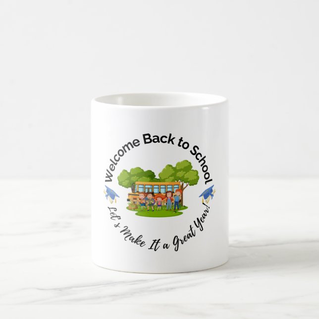 Rolig Skolbuss Kaffe Mugg (Center)