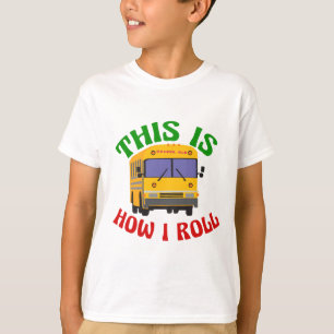 Rolig skolbuss-pun Detta är hur jag rullar barn T Shirt